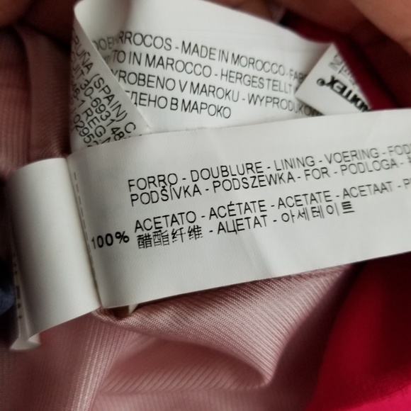 Zara Hot Pink Single Button Fitted Blazer Jacket - Picture 5 of 5